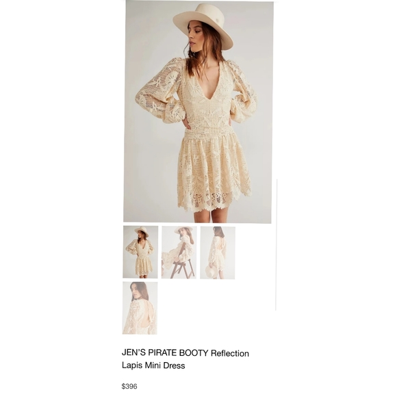 Free people JEN’S PIRATE BOOTY Reflection Lapis Mini Dress $396 - Picture 5 of 8